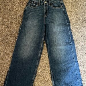 Old Navy Dark Blue Wide Leg Jeans
